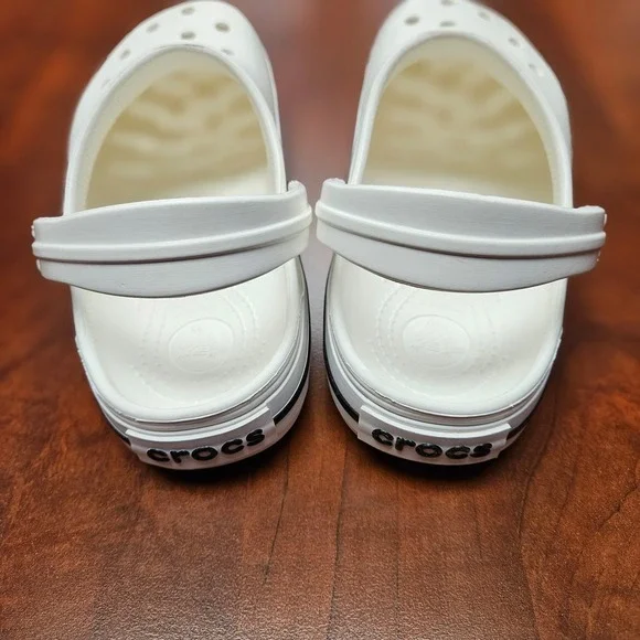 Crocs Crocband Clog White Unisex Sandal Slip On Water Shoe Size M 6 / W 8 - Picture 8 of 9